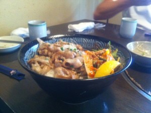 豚トロ丼大盛り